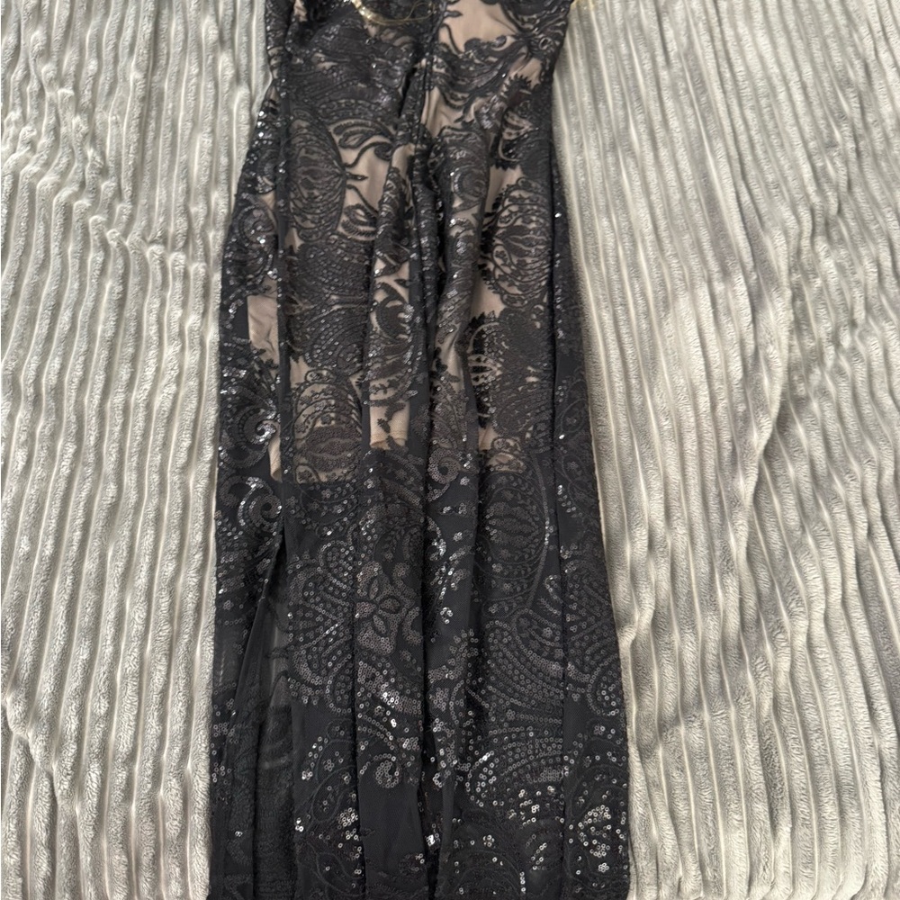 Emerald Sundae Black Lace Dress